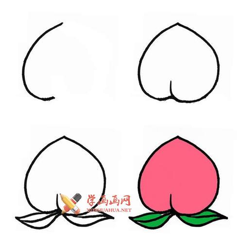 多种水果的彩色简笔画画法教程