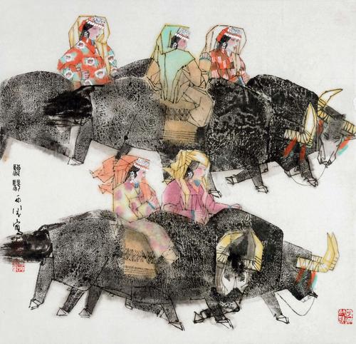 其它 马西光——老马聘新途 写美篇贾德江 当代著名人物画家马西光以