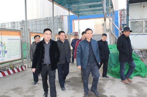 保定市建设局领导一行对未来城b区参观考察