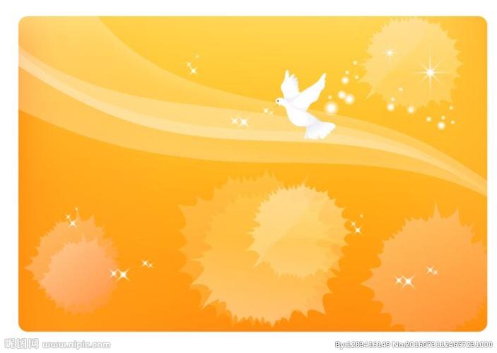 橘色飘逸背景设计图__背景底纹_底纹边框_设计图库_昵图网nipic.com