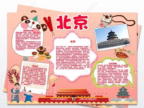 我爱家乡北京地理手抄报电子小报