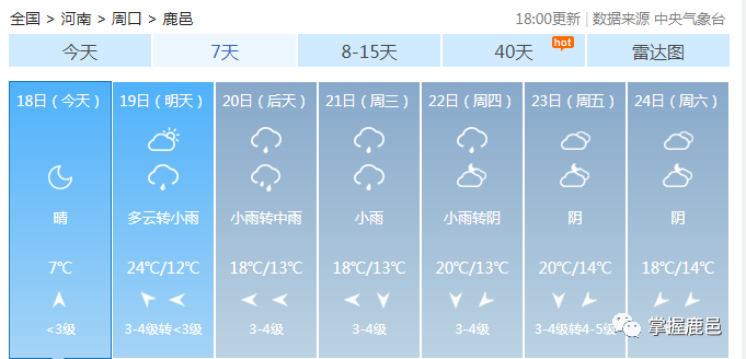 我们一起看看具体天气预报