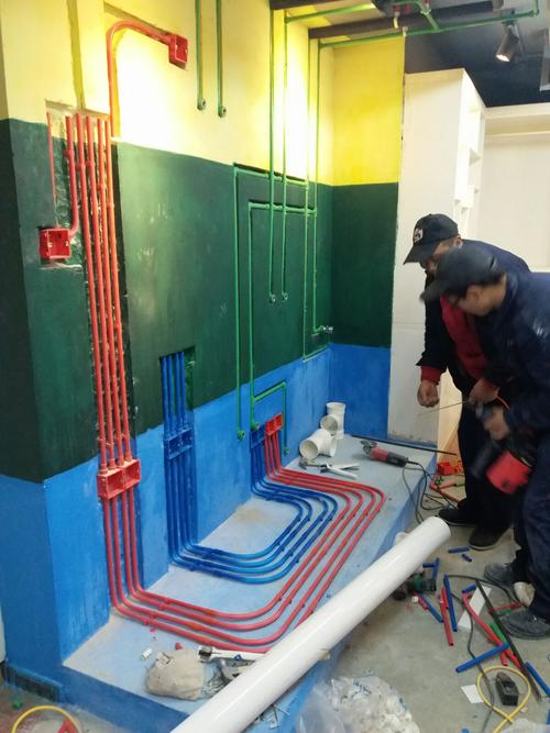 《神工众志》高端家装水电安装.蓝精灵装饰水电样板展示完工!