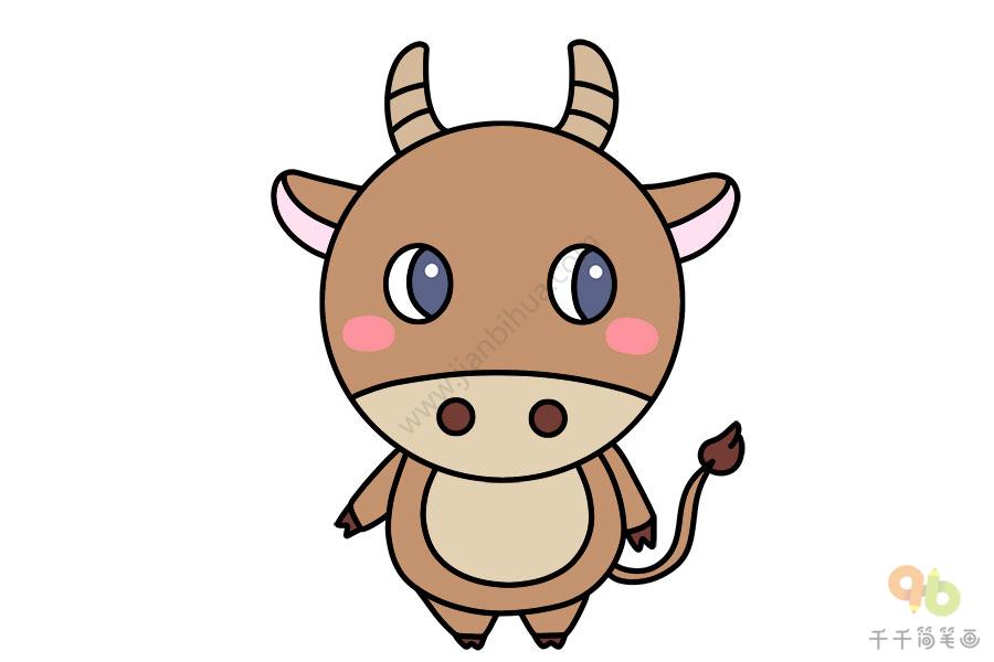 十二生肖牛简笔画