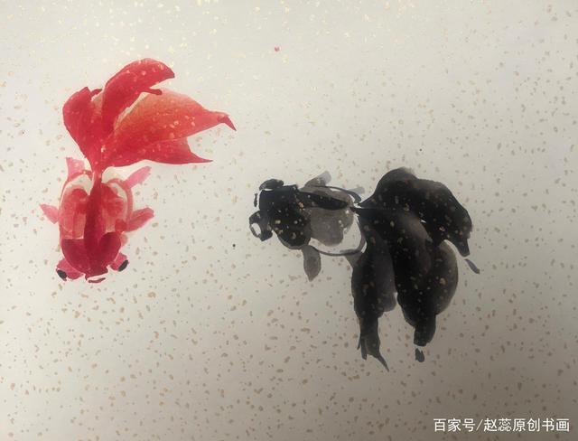 国画小金鱼绘画步骤详解