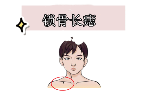 在相学当中,若是一个人的锁骨的位置处长有吉痣,就像是带着的项链一样