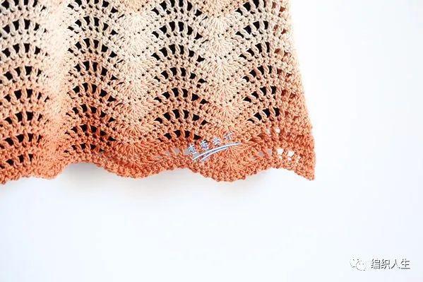 幻彩:经典夏季女士凤尾花钩衣(有编织图解)|断线|短针