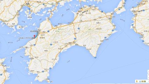 油菜花很美的日本四国爱媛县伊予市双海