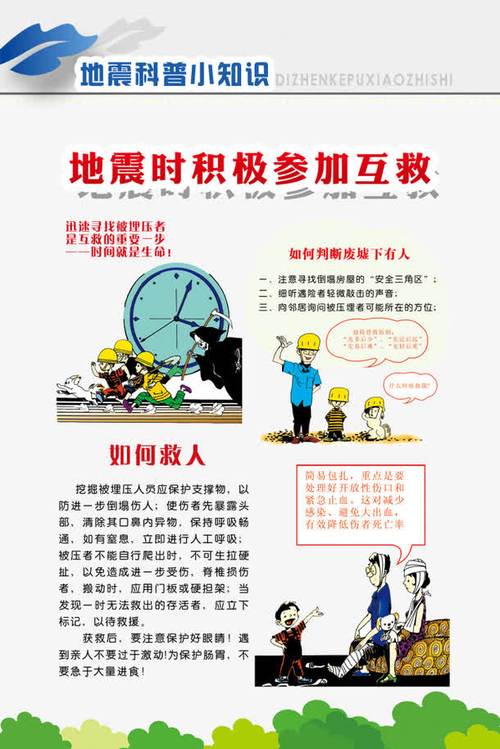 地震时积极参加互救图片