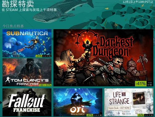 黑色星期五来了!steam游戏促销力度大