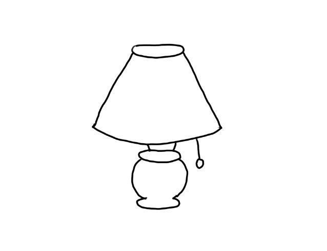 学画画:怎么画台灯