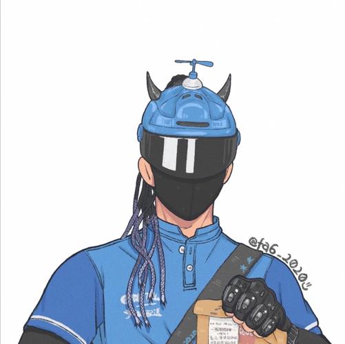 美团与饿了么头像 cr:温晴儿手绘_情侣头像_饿了么怎么样_手绘_头像