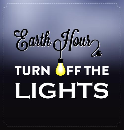 earth hour turn off the lights