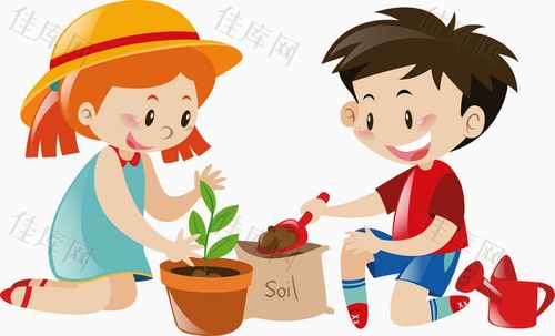 矢量手绘栽种_卡通手绘_3337*2025px_编号10485567