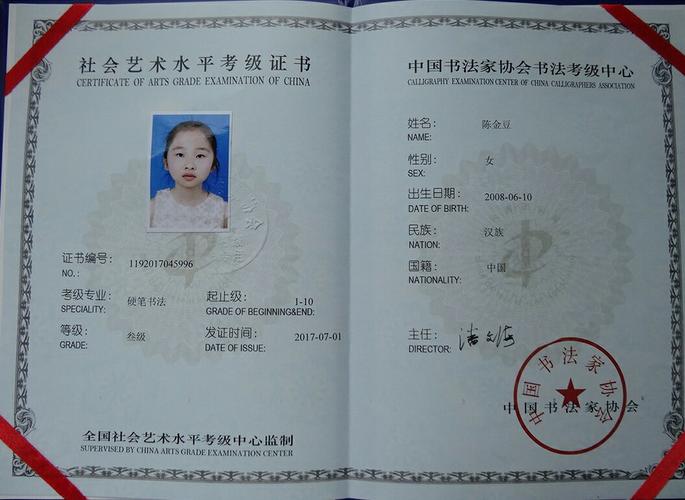 国际人教育神笔练字课堂硬笔书法等级考试证书下来啦!
