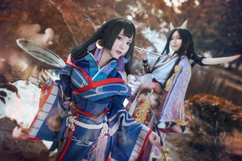 阴阳师台服官方发布烟烟罗腿玩年cos,莫名想笑!