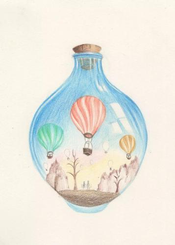 彩铅|小插画《浪漫星球》14