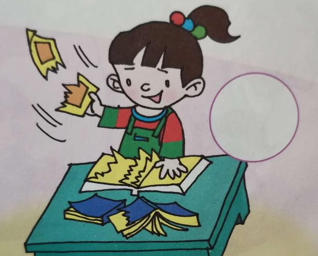 图中的小朋友是怎样修补图书的?你也来修补破损的图书吧.