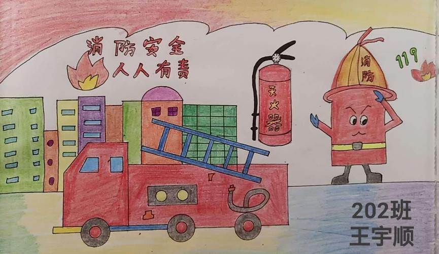 童心绘安全,健康伴成长——开元学校小学部消防,交通安全手抄报展