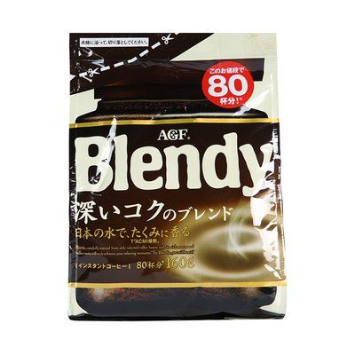 agf blendy 速溶咖啡粉 强劲风味 160g/袋