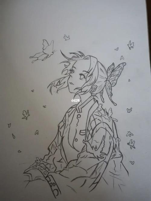 蝴蝶忍手绘_手绘_绘画_我的随手画_文化_绘画