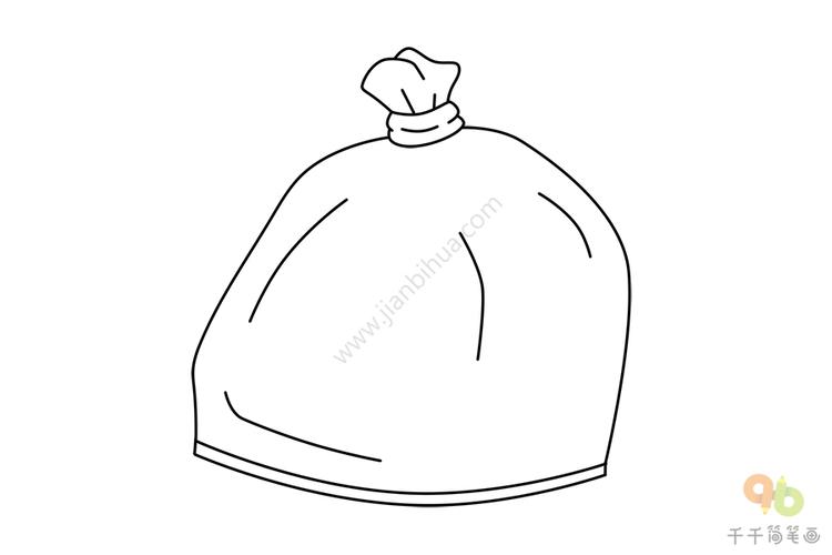 塑料袋简笔画怎么画生活用品简笔画