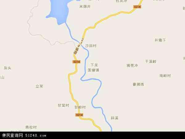 莲塘镇地图 - 莲塘镇电子地图 - 莲塘镇高清地图 - 2021年莲塘镇地图