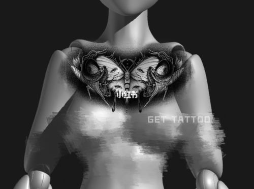 暗黑花胸纹身手稿_纹身_文兴·现代城攻略_纹身手稿_美妆_彩妆