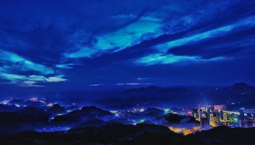 凯里小高山晚霞及夜景