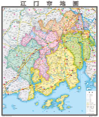 江门地图图片