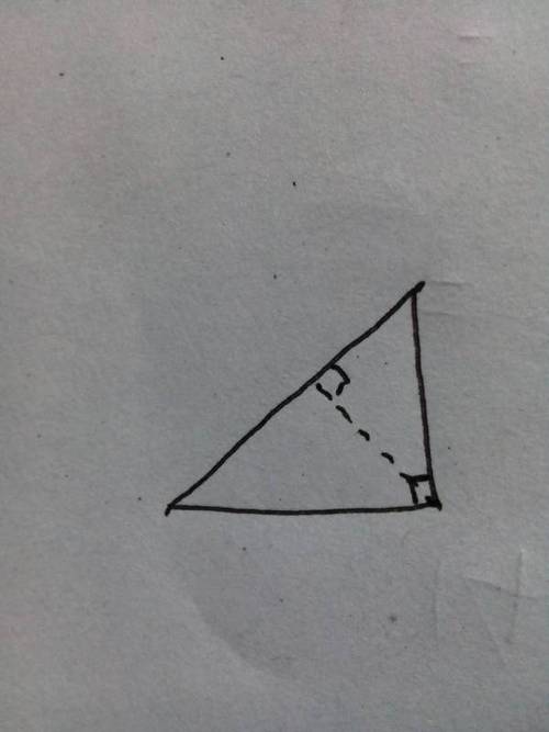 直角的三条高怎么画