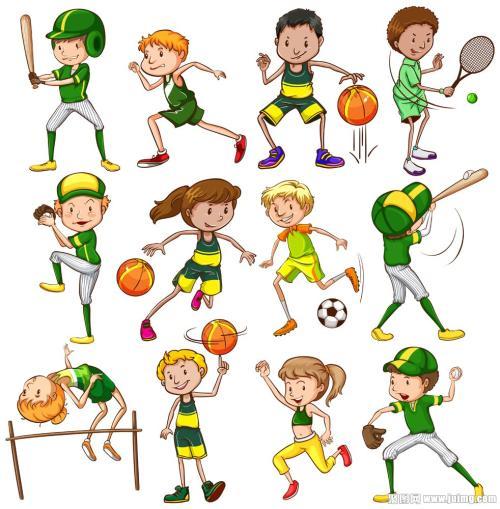 幼儿跳高简笔画