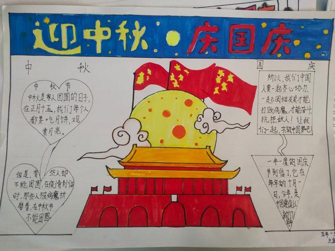 庆国庆"手抄报展示活动