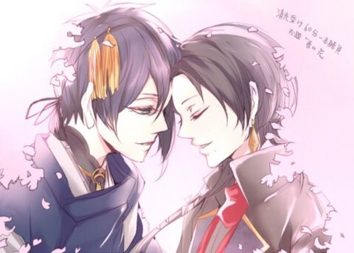 刀剑乱舞 三日月宗近 加州清光〔画师:浅沼/たまご 〕
