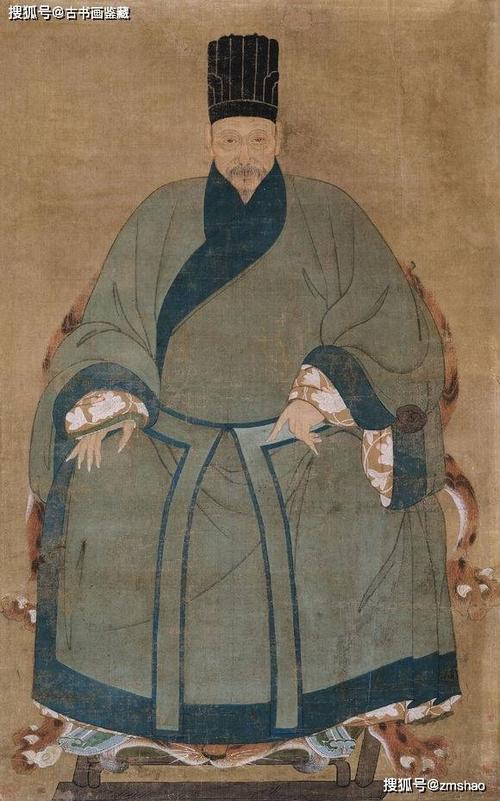 明代 沈周 人物画 (中堂)