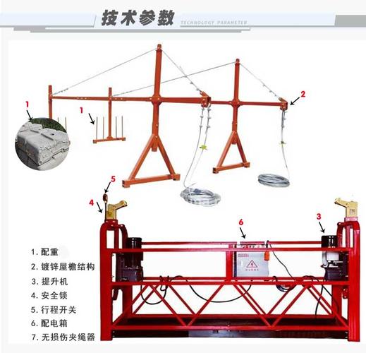 施工吊篮标准6m篮筐电动吊篮价格