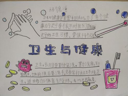 "卫生与健康"手抄报展示