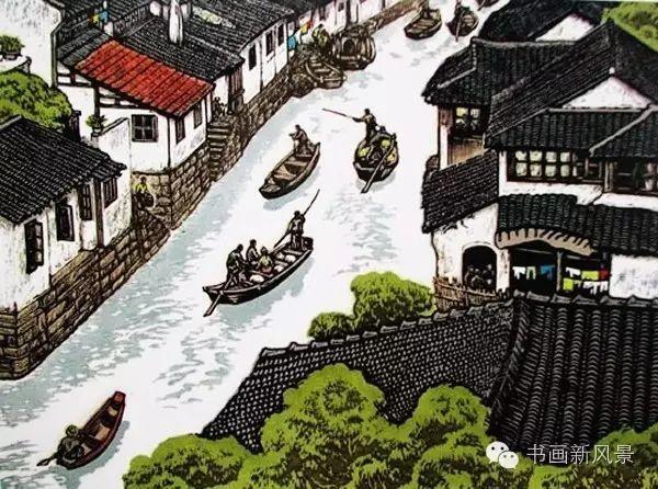 水印套色木刻画,也可以这么美!