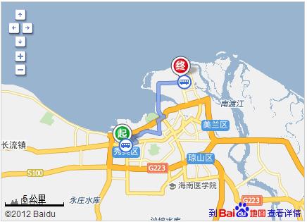 从海口西站到海事法庭坐几路公交车