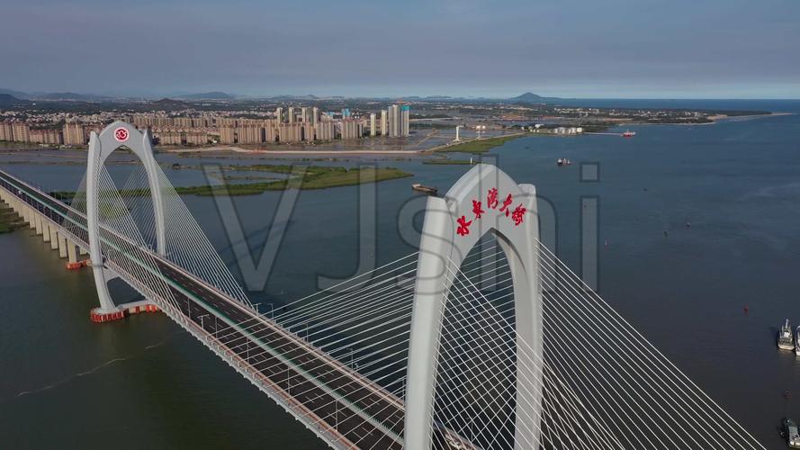 茂名水东湾大桥4k航拍_3840x2160_高清视频素材下载(编号:6229237)