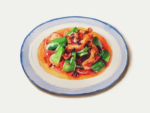 上海插画师ava的水彩美食绘