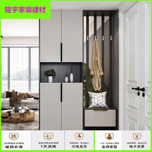 柜鞋柜一体现代简约进家用镂空口隔断入屏风柜定制到顶简约新款视频