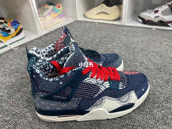 aj4刺子绣_air jordan_鞋子_牛仔_罗曼怎么样_鞋带_百搭_aj4刺子绣