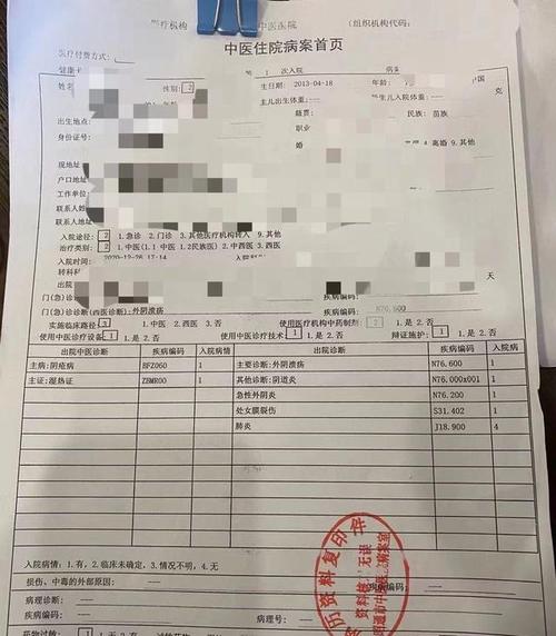 另一份中医医院的住院病案显示,小羽检查主要诊断为外阴溃疡,其他诊断