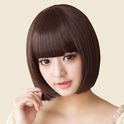 假发女假发短发齐刘海女生波波头甜美发型修脸bobo头