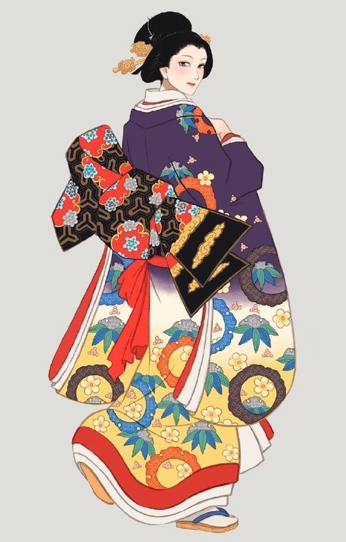 【绘画素材】多图参考!日本江户时期的衣服和发型
