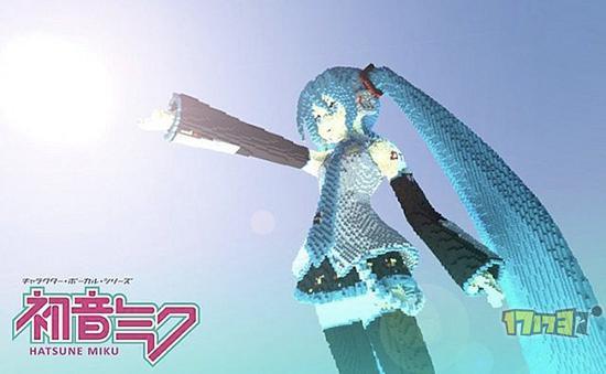 粉丝玩家自制 虚拟音乐偶像歌手初音未来雕像