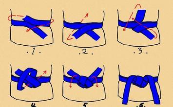 跆拳道服腰带怎么系?