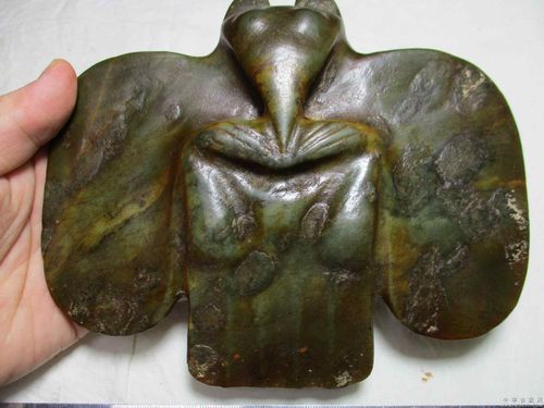 下乡收到**老玉鹰,沁色明显