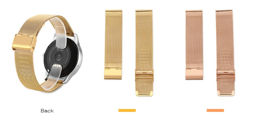 22mm stainless steel net band hook buckle strap for k88h smart